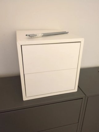 Mueble IKEA EKET 2 cajones blanco