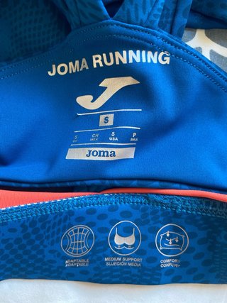 Top deportivo Joma running azul Talla S
