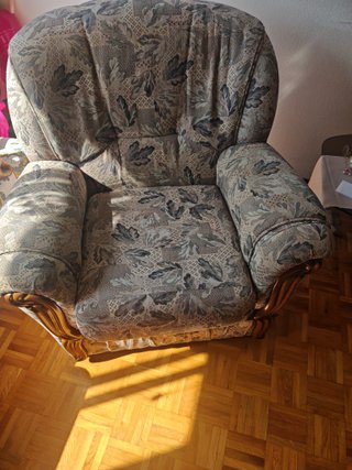 2 Butacas Madera y Tela