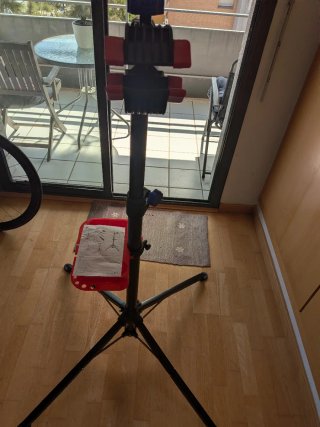 Soporte plegable para reparación de la bicicleta