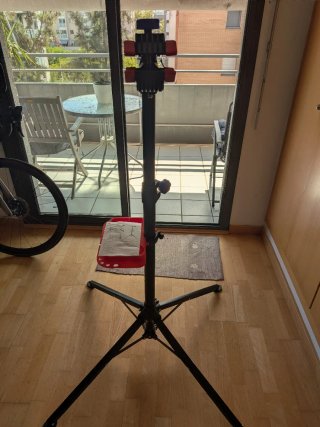 Soporte plegable para reparación de la bicicleta