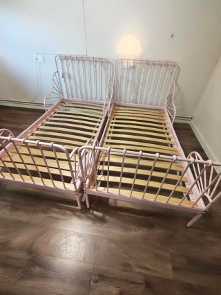 2 Camas Infantiles Ikea Minnen Rosas