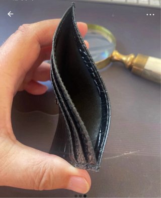 Tarjetero Montblanc Negro Cocodrilo