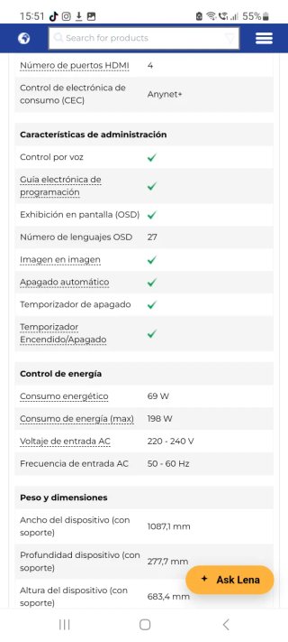 Smart TV Samsung 48 pulgadas