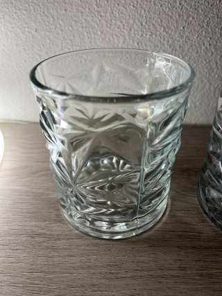 Set 6 bicchieri tumbler in vetro