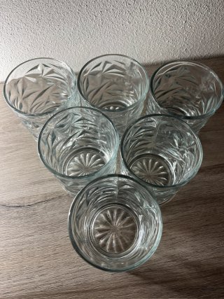 Set 6 bicchieri tumbler in vetro