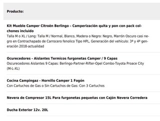Kit Camper Citroën Berlingo 2018+
