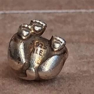 Colgante Pandora Gato Suerte Plata Corazón Rosa