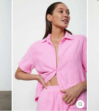 Camisa de Toalla SUN OF A BEACH Rosa