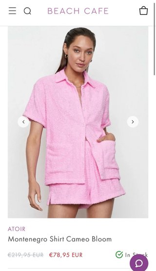 Camisa de Toalla SUN OF A BEACH Rosa