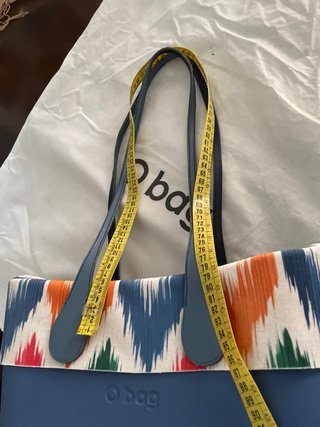 O bag azul y multicolor