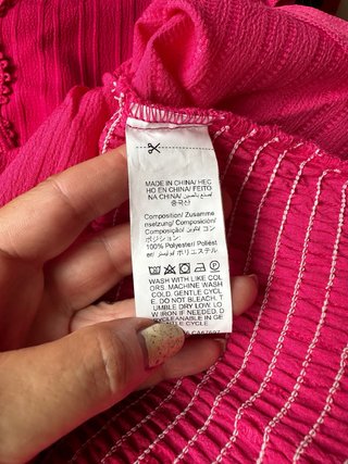 Blusa fucsia verano