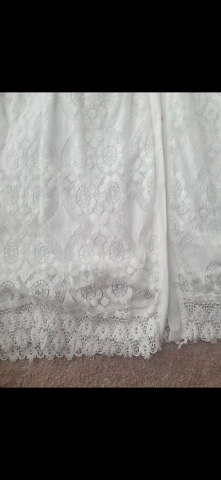 Vestido blanco encaje ibicenco