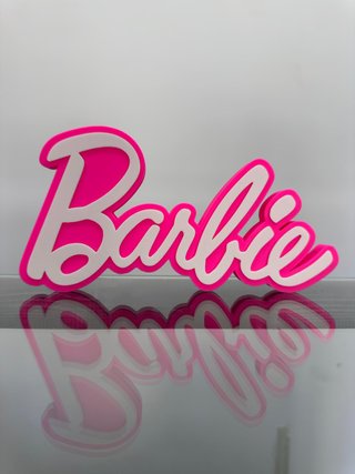 Cartello moderno di Barbie, decorazione per bambole