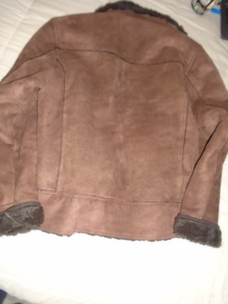Chaqueta Zara Piel Marrón Talla 42