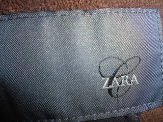 Chaqueta Zara Piel Marrón Talla 42