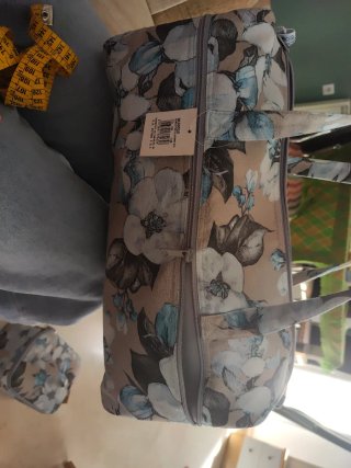 Pack costurero + bolso labores floral
