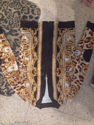 Chaqueta Estampada Barroca y Leopardo