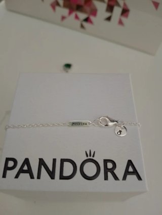 Collar Pandora Corazón Verde