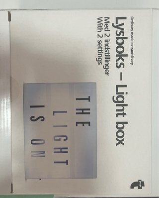Caja de luz Lysboks - Decoración