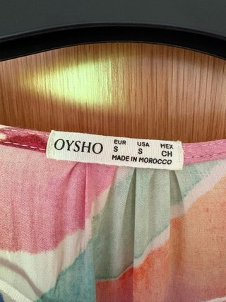 Vestido largo Oysho estampado floral