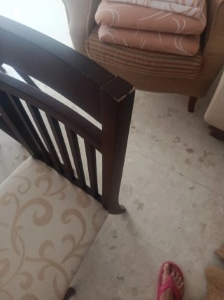 Sillas de comedor madera y tela