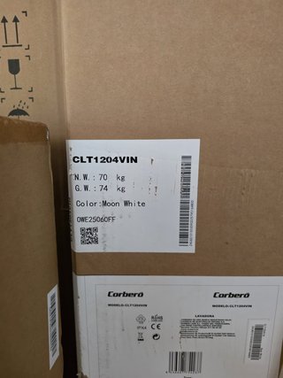 Lavadora Corberó CLT1204VIN 7kg