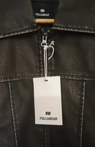 Chaqueta Piel marron Hombre Pull&Bear