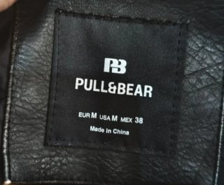 Chaqueta Piel marron Hombre Pull&Bear