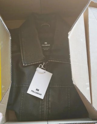 Chaqueta Piel marron Hombre Pull&Bear