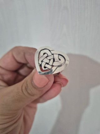 Anillo Corazón Nudo Celta Plata 925
