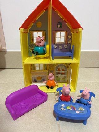 Casita Peppa Pig Amarilla Techo Rojo
