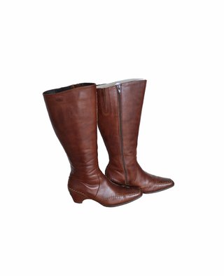 Botas altas de piel Pikolinos marrones