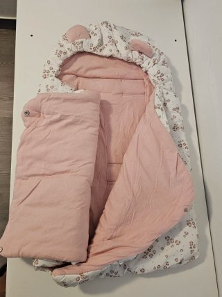 Saco para capazo con estampado floral