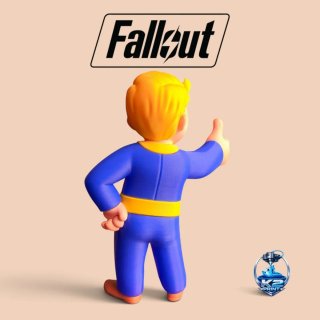 Figura impresa en 3D de Fallout Vault Boy