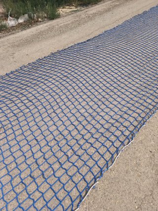 Red de seguridad obra 3,1x20m azul