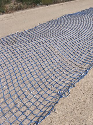 Red de seguridad obra 3,1x20m azul