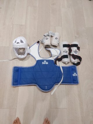 Protecciones Taekwondo Casco, Peto, y otros