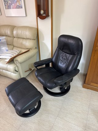 Sillón Stressless cuero negro