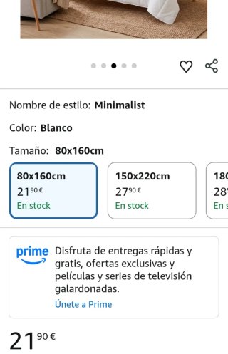 Todocama - Edredón/Relleno nórdico 80x160