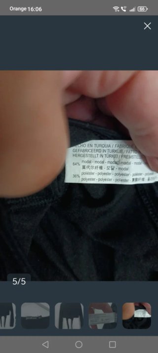 Top negro manga larga talla S