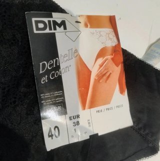 DIM Dentelle & Coton reggiseno con ferretto FR 40