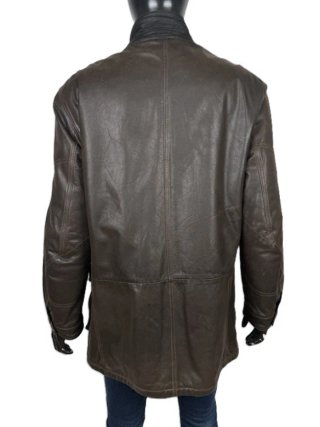 Trussardi Giacca Uomo 50 Cappotto Pelle Marrone