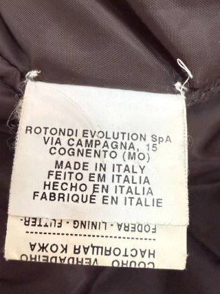 Trussardi Giacca Uomo 50 Cappotto Pelle Marrone