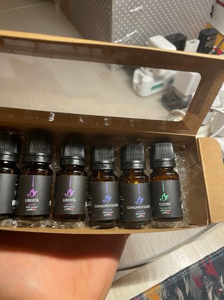 Set 7 flaconcini aromi 100% naturali