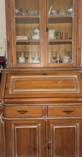 Comodino in legno di pino 150 con cassettiera