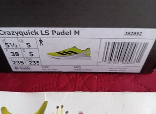 Zapatillas Adidas Crazyquick LS Padel M 38 de 120€