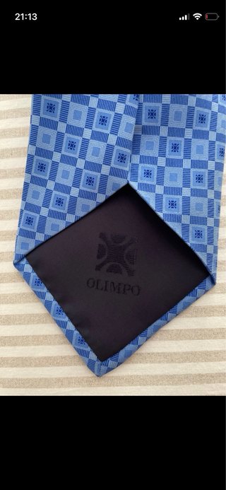 Corbata Olimpo Azul Cuadros