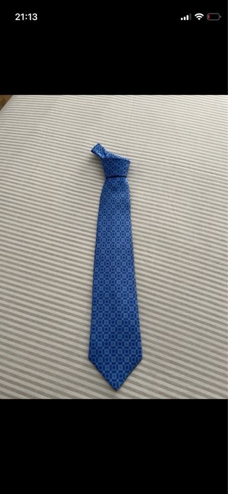 Corbata Olimpo Azul Cuadros