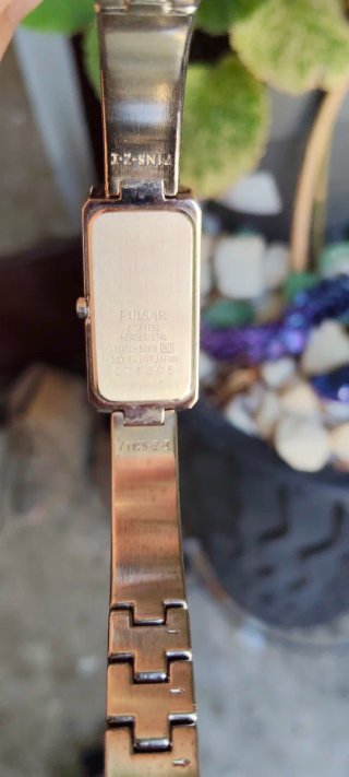 Reloj Pulsar Mujer Rectangular Plata Negro